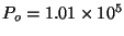 $P_o=1.01 \times 10^5$